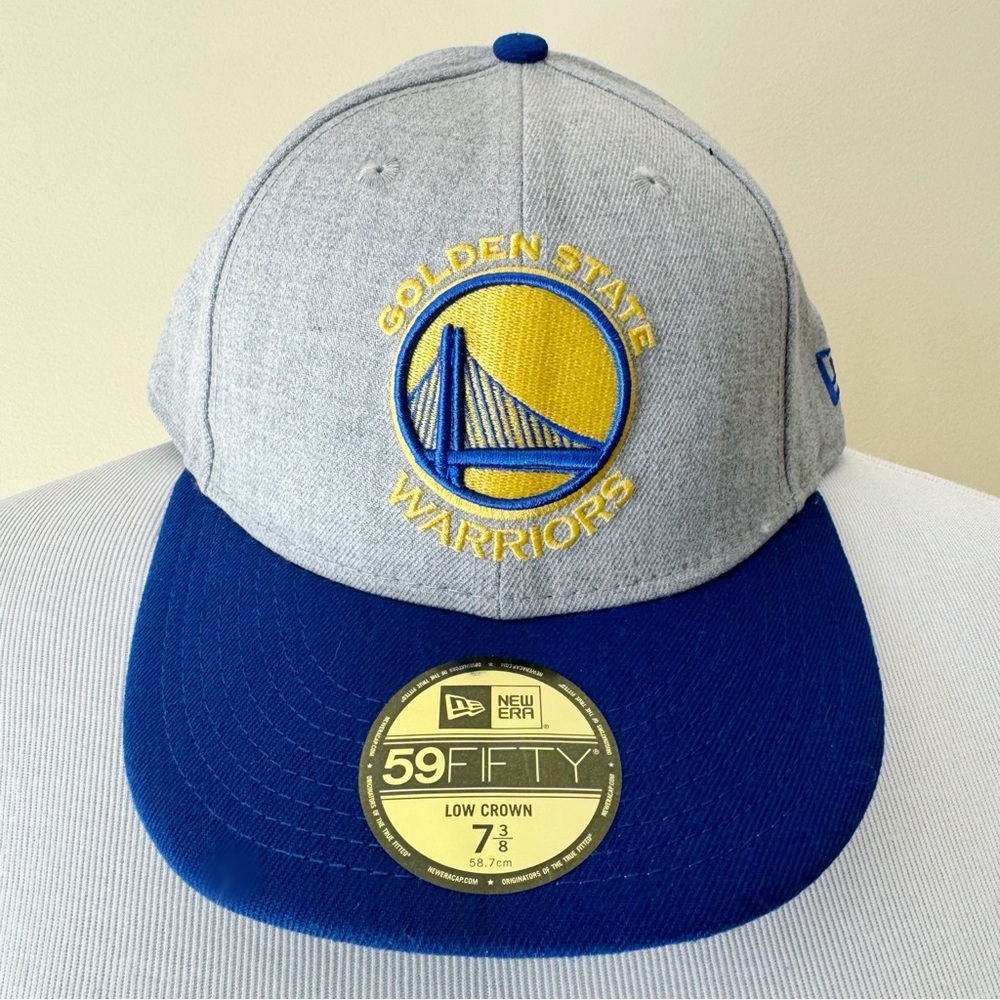 New Era Golden State Warriors Fitted Hat Mens Size 7 3/8 NBA Basketball Gift